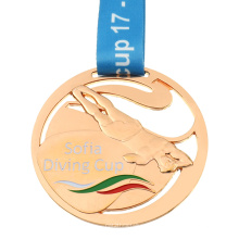 Hot Sale 3D Metal Cute Custom Diving Medal